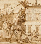Taddeo Decorating the Facade of the Palazzo Mattei / F. Zuccaro 