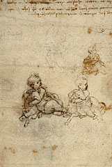 Studies of an Infant with Lamb / da Vinci