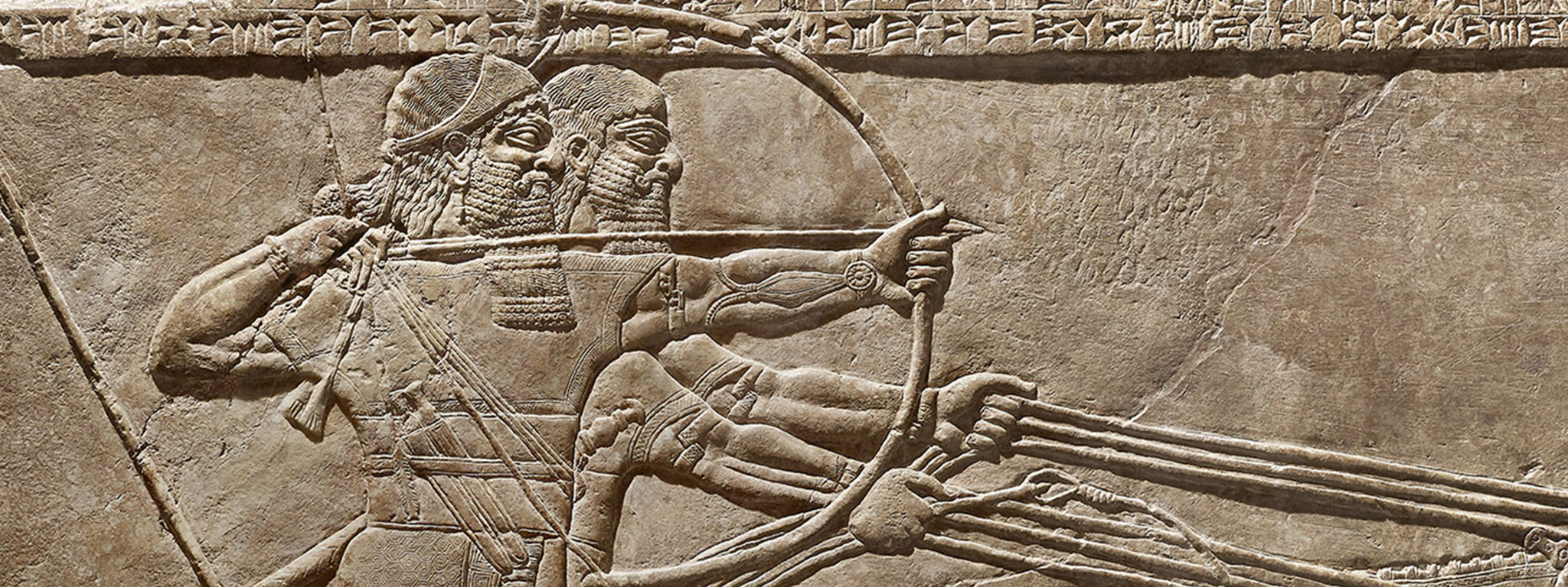 Royal Lion Hunt (detail), Assyrian, 875–860 BC, Kalhu (Nimrud), Northwest Palace, reign of Ashurnasirpal II, gypsum. British Museum, London, 1849,1222.8, 1849. Image © The Trustees of the British Museum. All rights reserved 