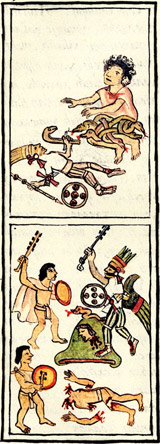 El nacimiento de Huitzilopochtli