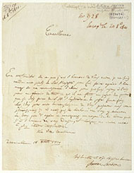 Letter to Napoleon Bonaparte / Canova 