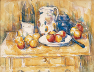 Still Life with Applies on a Sideboard / Cézanne