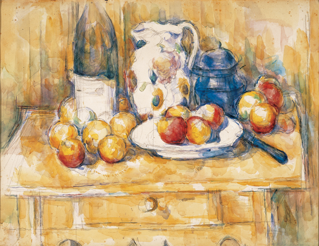 Still Life with Apples on a Sideboard / Cézanne