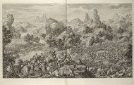 The battle at Oroi-jalatu (Elei zhalutu zhi zhan) / Le Bas after Castiglione