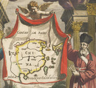 Francis Xavier, Ignatius de Loyola, Adam Schall von Bell, and Matteo Ricci (detail)