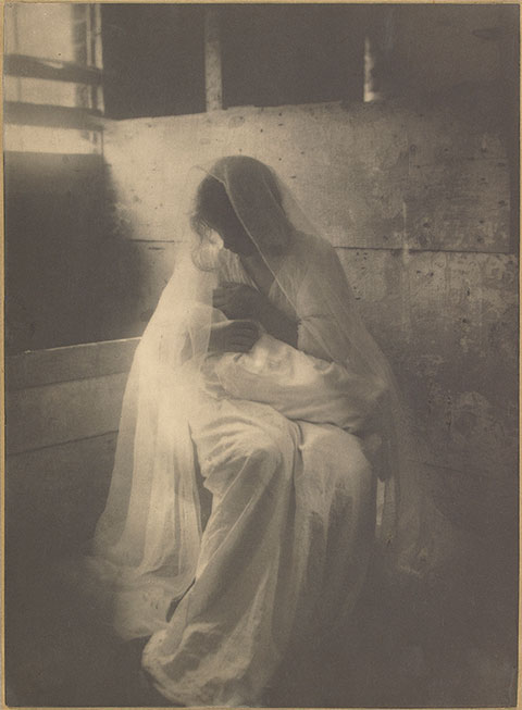   The Manger (Ideal Motherhood), 1899, Gertrude Käsebier, platinum print. The J. Paul Getty Museum