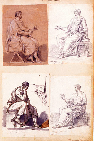 Seated Male Figures / David