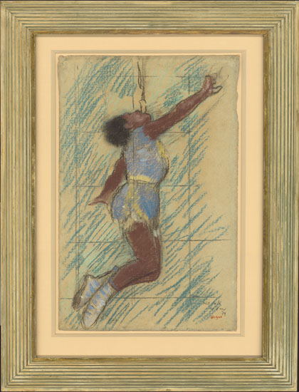 Miss Lala at Fernando Circus, framed / Degas