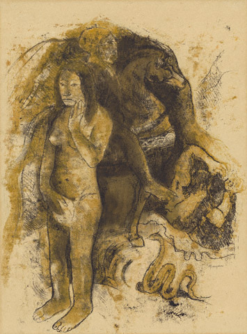 Eve ('The Nightmare') (recto) / Gauguin