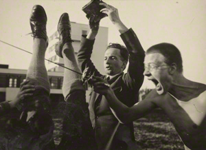 Untitled (Georg Hartmann and Werner Siedhoff with Other Students / T. Lux Feininger