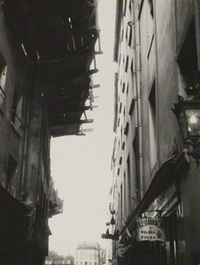 Scaffolding above Narrow Street, Paris / Lyonel Feininger