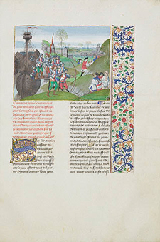 The English Besieging La Rochelle / Master of the Getty Froissart