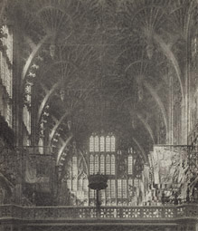 Westminster Abbey: Chapel of Henry VII, Roof of Fan Tracery Vaulting / F. Evans