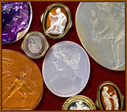 Ancient carved gems from the collection of the J. Paul Getty Museum at the Getty Villa