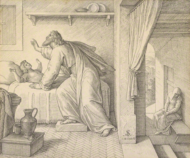 Elijah Revives the Son of the Widow of Zarephath / Julius Schnorr von Carosfeld