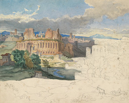 The Ruins of the Imperial Palaces in Rome / Carl Rottmann