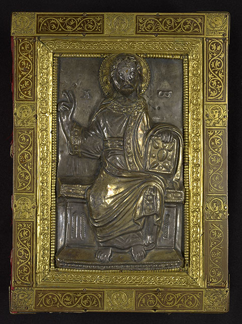 Christ in Majesty, sacramentary, Mainz or Fulda, about 1047; binding about 1150 and later. 