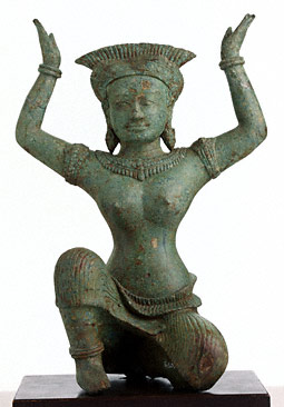 Kneeling Female Figure / Cambodian, Angkor period
