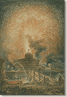 The Girandola (Fireworks Display) over the Castel Sant Angelo