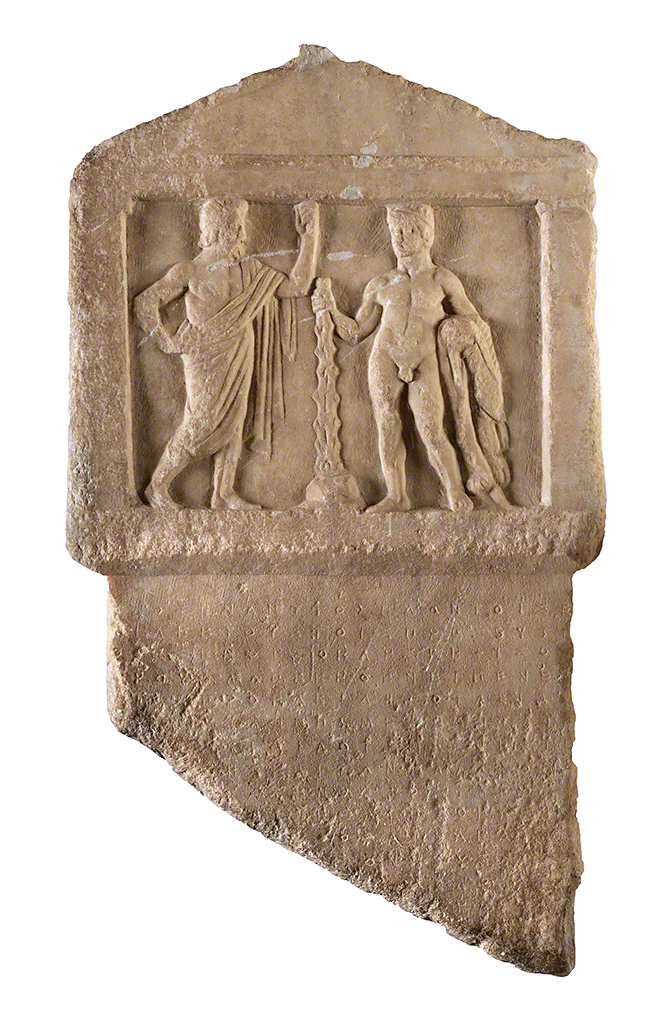 Relief with Antiochos and Herakles