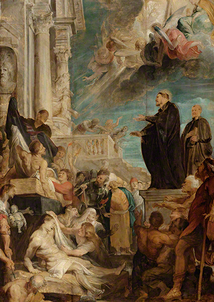 Modello for Miracles of Saint Francis Xavier / Rubens