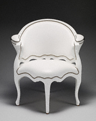 Nicole Cohen's reinterpretation of one of the Getty's 18th-century French chairs.