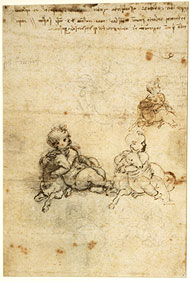 Christ with Lamb / Leonardo da Vinci