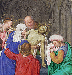 The Entombment of Christ (detail), Bruges, Belgium, about 1525-30