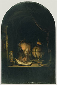 Astronomer by Candlelight / Dou