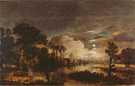 Moonlit Landscape / van der Neer