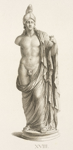 Statue of a God Restored as Alexander the Great / after Schubert