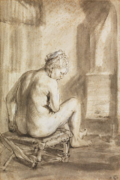 Seated Female Nude / de Gelder
