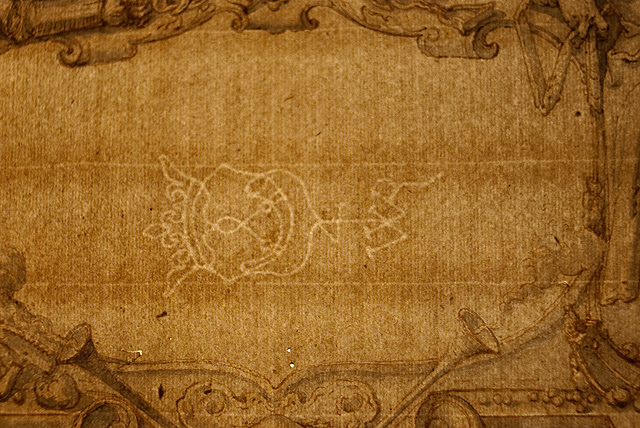 Watermark in Jacques de Gheyn II's Design for a Title Page