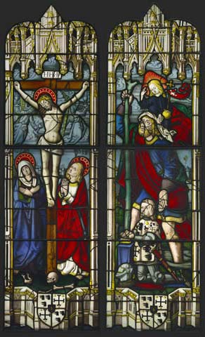 Crucifixion, St. Christopher and Donor / Unknown