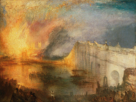 The Burning of the Houses of Lords and Commons / JMW Turner