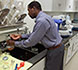 preparing clay for experiments