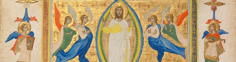 Detail from The Ascension of Christ (The J. Paul Getty Museum, Ms. 80a, verso) Detail from The Ascension of Christ (The J. Paul Getty Museum, Ms. 80a, verso)