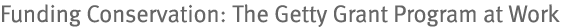 Funding Conservation: The Getty Grant Program at Work