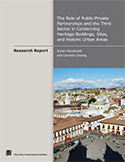 Role of Public-Private Partnerships and the Third Sector in Conserving Heritage Buildings, Sites, and Historic Urban Areas