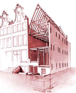 Construction of an Amsterdam canal house (Het Bureau Monumenten & Archeologie)
