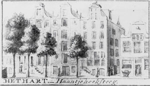 Historic drawing of the house