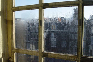 Condensation on the windows in church (photo: TU/e)