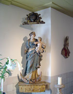 Statue of Madonna and child in the Lady chapel (photo: B. Ankersmit)
