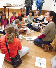Families at the Getty Museum