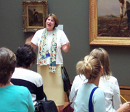 Teaching in the galleries
