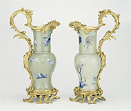Pair of Ewers / Chinese and French