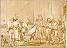 Punchinello Is Helped to a Chair / G.D. Tiepelo