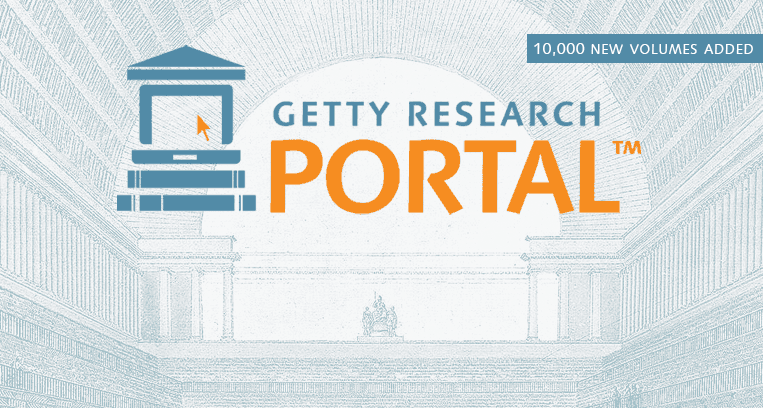 Getty Research Portal - 10,000 Volumes Added
