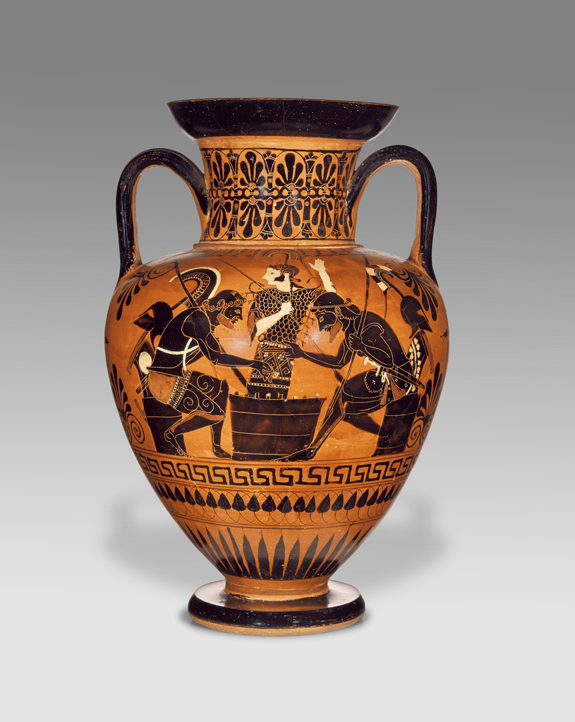 Attic Black Figure Neck Amphora Getty Museum