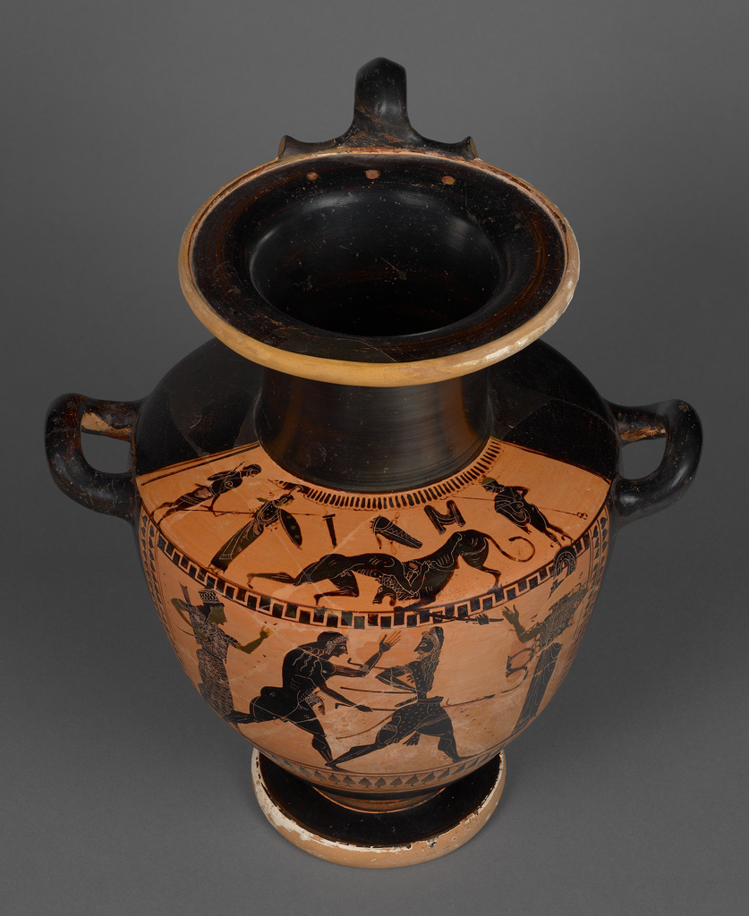 Attic Black Figure Hydria Getty Museum